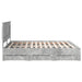 Cadru de pat Gri din beton 180 x 200 cm Lemn Ingineresc - WALTI WALTI