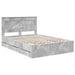 Cadru de pat Gri din beton 140 x 200 cm Lemn Ingineresc - WALTI WALTI