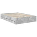 Cadru de pat Gri din beton 140 x 200 cm Lemn Ingineresc - WALTI WALTI