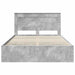 Cadru de pat Gri din beton 140 x 200 cm Lemn Ingineresc - WALTI WALTI