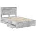 Cadru de pat Gri din beton 120 x 190 cm Lemn Ingineresc - WALTI WALTI