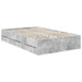 Cadru de pat Gri din beton 120 x 190 cm Lemn Ingineresc - WALTI WALTI