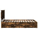 Cadru de pat Stejar fumuriu 120 x 190 cm Lemn Ingineresc - WALTI WALTI