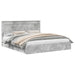 Cadru de pat cu sertar Gri din beton 200 x 200 cm Lemn compozit - WALTI WALTI