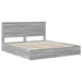 Cadru de pat cu sertar Gri Sonoma 200 x 200 cm Lemn compozit - WALTI WALTI