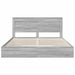 Cadru de pat cu sertar Gri Sonoma 200 x 200 cm Lemn compozit - WALTI WALTI