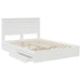 Pat cu storage cu sertar Alb 160 x 200 cm Lemn prelucrat - WALTI WALTI