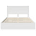 Pat cu storage cu sertar Alb 160 x 200 cm Lemn prelucrat - WALTI WALTI