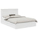 Pat cu storage cu sertar Alb 140 x 190 cm Lemn prelucrat - WALTI WALTI