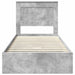 Cadru de pat cu sertar Gri din beton 90 x 190 cm Lemn compozit - WALTI WALTI