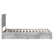 Cadru de pat cu sertar Gri din beton 90 x 190 cm Lemn compozit - WALTI WALTI