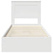 Cadru de pat cu sertar Manual Alb 75 x 190 cm Lemn compozit - WALTI WALTI