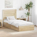 Cadru de pat cu sertar Stejar Sonoma 75 x 190 cm Lemn compozit - WALTI WALTI
