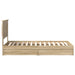Cadru de pat cu sertar Stejar Sonoma 75 x 190 cm Lemn compozit - WALTI WALTI
