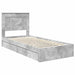 Cadru de pat cu sertar Gri din beton 75 x 190 cm Lemn compozit - WALTI WALTI
