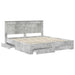 Cadru de pat cu sertar cu headboard cu depozitare Lemn compozit - WALTI WALTI