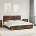 Cadru de pat cu sertar cu headboard cu depozitare Lemn compozit - WALTI WALTI