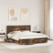 Cadru de pat cu sertar cu headboard cu depozitare Lemn compozit - WALTI WALTI