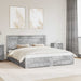 Cadru de pat cu sertar cu headboard cu depozitare Lemn compozit - WALTI WALTI