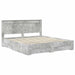 Cadru de pat cu sertar cu headboard cu depozitare Lemn compozit - WALTI WALTI