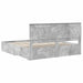 Cadru de pat cu sertar cu headboard cu depozitare Lemn compozit - WALTI WALTI