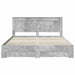 Cadru de pat cu sertar cu headboard cu depozitare Lemn compozit - WALTI WALTI