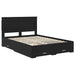 Cadru de pat cu sertar cu headboard cu depozitare Lemn compozit - WALTI WALTI