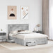 Cadru de pat cu sertar cu headboard cu depozitare Lemn compozit - WALTI WALTI