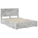 Cadru de pat cu sertar cu headboard cu depozitare Lemn compozit - WALTI WALTI