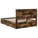 Cadru de pat cu sertar cu headboard cu depozitare Lemn compozit - WALTI WALTI