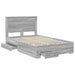 Cadru de pat cu sertar cu headboard cu depozitare Lemn compozit - WALTI WALTI