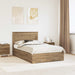 Cadru de pat cu sertar cu headboard cu depozitare Lemn compozit - WALTI WALTI