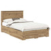 Cadru de pat cu sertar cu headboard cu depozitare Lemn compozit - WALTI WALTI