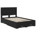 Cadru de pat cu sertar cu headboard cu depozitare Lemn compozit - WALTI WALTI