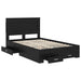 Cadru de pat cu sertar cu headboard cu depozitare Lemn compozit - WALTI WALTI