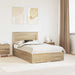 Cadru de pat cu sertar cu headboard cu depozitare Lemn compozit - WALTI WALTI