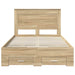 Cadru de pat cu sertar cu headboard cu depozitare Lemn compozit - WALTI WALTI