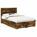 Cadru de pat cu sertar cu headboard cu depozitare Lemn compozit - WALTI WALTI