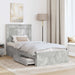 Cadru de pat cu sertar cu headboard cu depozitare Lemn compozit - WALTI WALTI