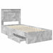 Cadru de pat cu sertar cu headboard cu depozitare Lemn compozit - WALTI WALTI
