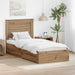 Cadru de pat cu sertar cu headboard cu depozitare Lemn compozit - WALTI WALTI