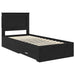 Cadru de pat cu sertar cu headboard cu depozitare Lemn compozit - WALTI WALTI