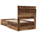Cadru de pat cu sertar cu headboard cu depozitare Lemn compozit - WALTI WALTI
