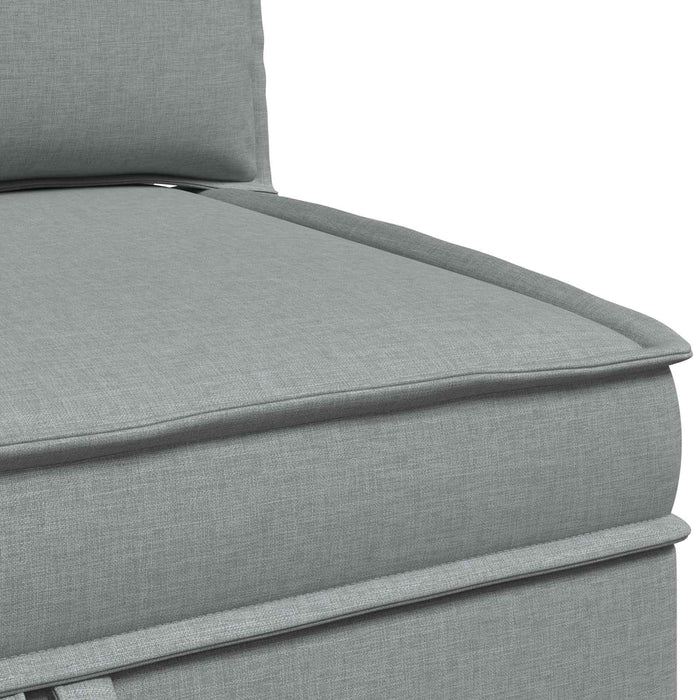 Set de mobilier pentru living 4 pcs Gri deschis Țesătură WALTI