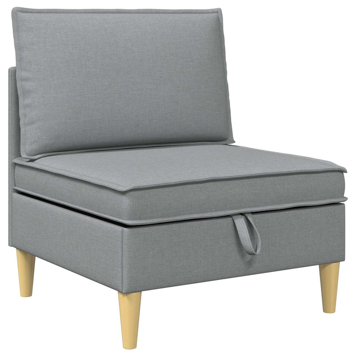 Set de canapea modulară cu spațiu de stocare 5 pcs Gri deschis WALTI
