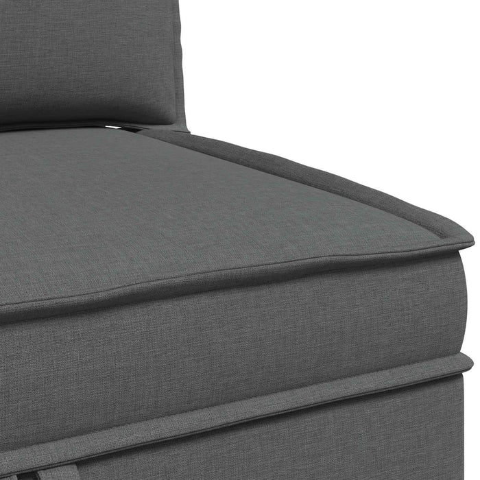 Set de canapea modulară cu spațiu de stocare 4 pcs Gri închis WALTI