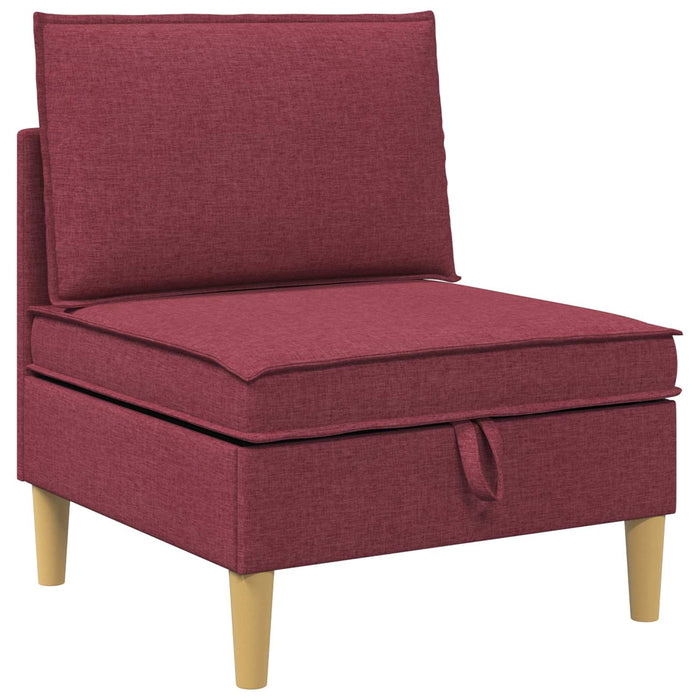 Set de canapea modulară cu spațiu de stocare 3 pcs Roșu Vin WALTI