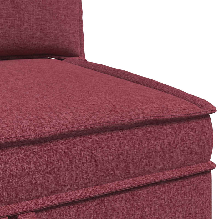 Set de canapea modulară cu spațiu de stocare 4 pcs Roșu Vin WALTI