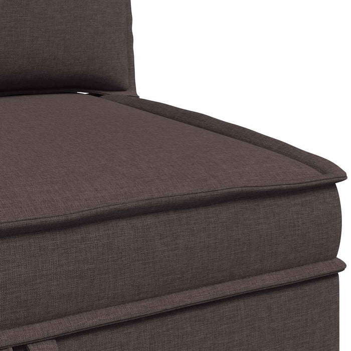 Set de canapea modulară cu spațiu de stocare 4 pcs Maro închis WALTI