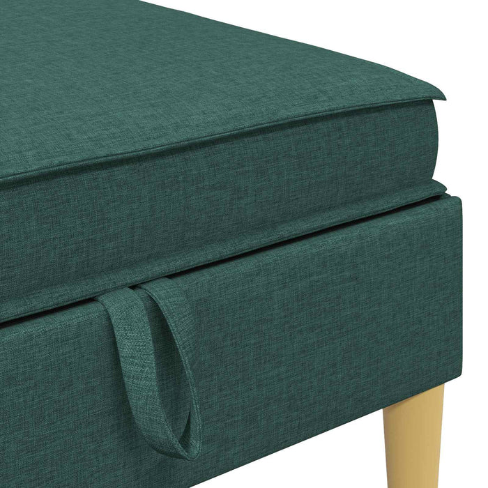 Set de canapea modulară cu spațiu de stocare 5 pcs Verde închis WALTI